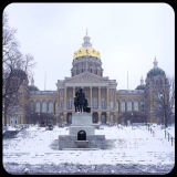 <h5>Des Moines</h5><p>Allyson was in Des Moines, the capital city of Iowa. Here's a shot of the capitol building.</p>