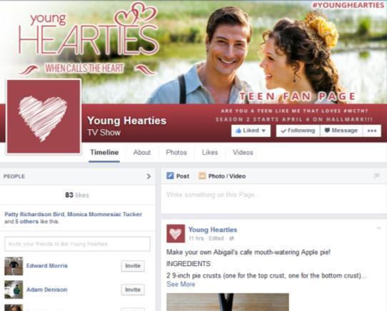 Young Hearties FB page is created